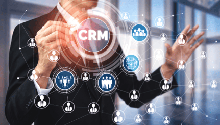 CRM chart containing customer details 